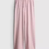 Cotton rich wide leg sweatpants