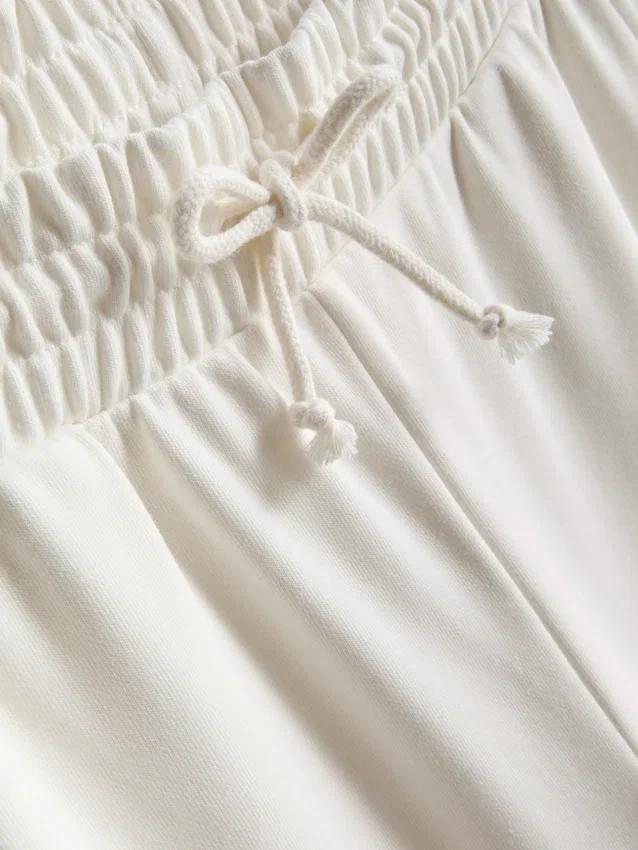 Cotton rich wide leg sweatpants
