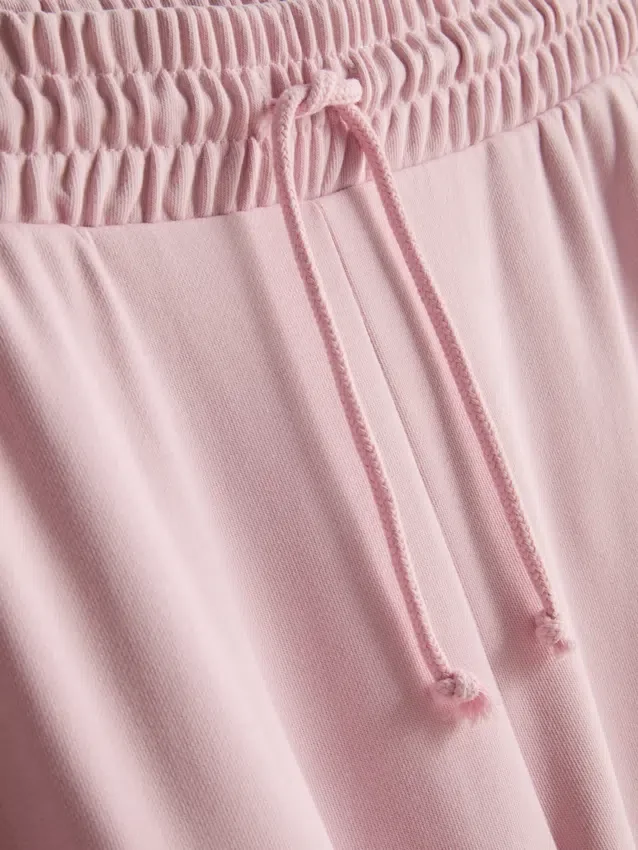 Cotton rich wide leg sweatpants