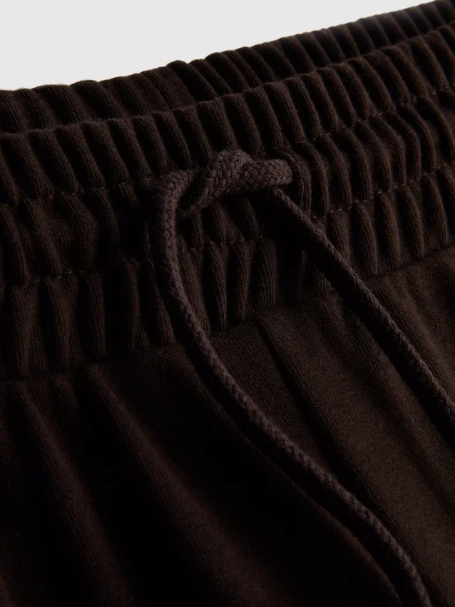 Cotton rich wide leg sweatpants
