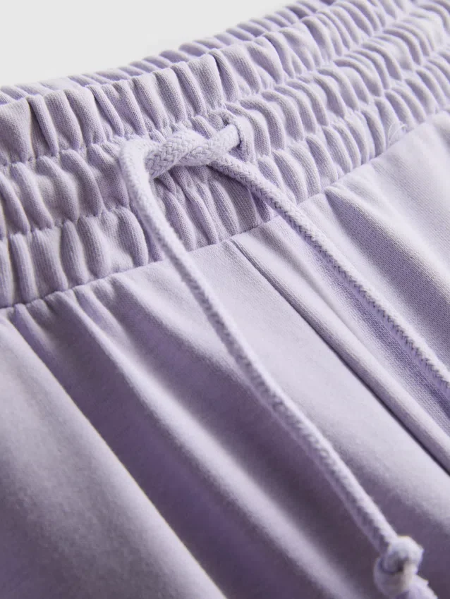 Cotton rich wide leg sweatpants