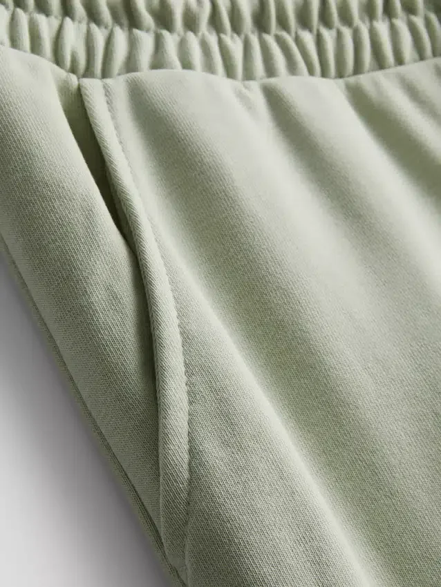 Cotton rich wide leg sweatpants
