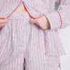 Cotton room service striped pajama shorts