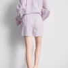 Cotton room service striped pajama shorts