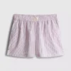Cotton room service striped pajama shorts