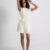 Cotton shirred tank top