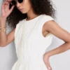 Cotton shirred tank top