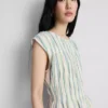 Cotton shirred tank top