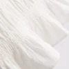Cotton shirred tank top