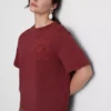 Cotton short sleeve crochet tee