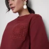 Cotton short sleeve crochet tee
