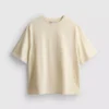 Cotton short sleeve crochet tee