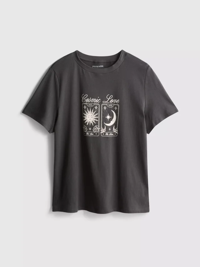 Cotton short sleeve graphic tee