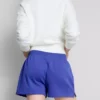 Cotton split hem lounge shorts