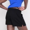Cotton split hem lounge shorts