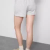 Cotton split hem lounge shorts