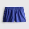 Cotton split hem lounge shorts