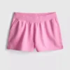Cotton split hem lounge shorts