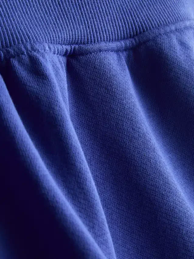 Cotton split hem lounge shorts