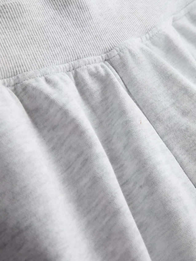 Cotton split hem lounge shorts