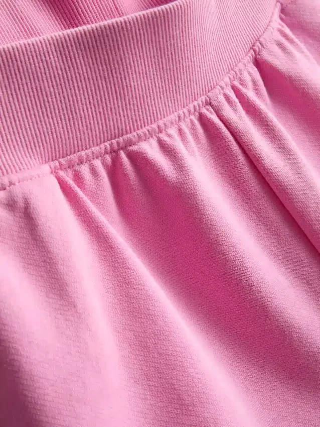 Cotton split hem lounge shorts