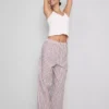 Cotton stripe pajama bottoms