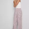 Cotton stripe pajama bottoms