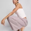 Cotton stripe pajama bottoms