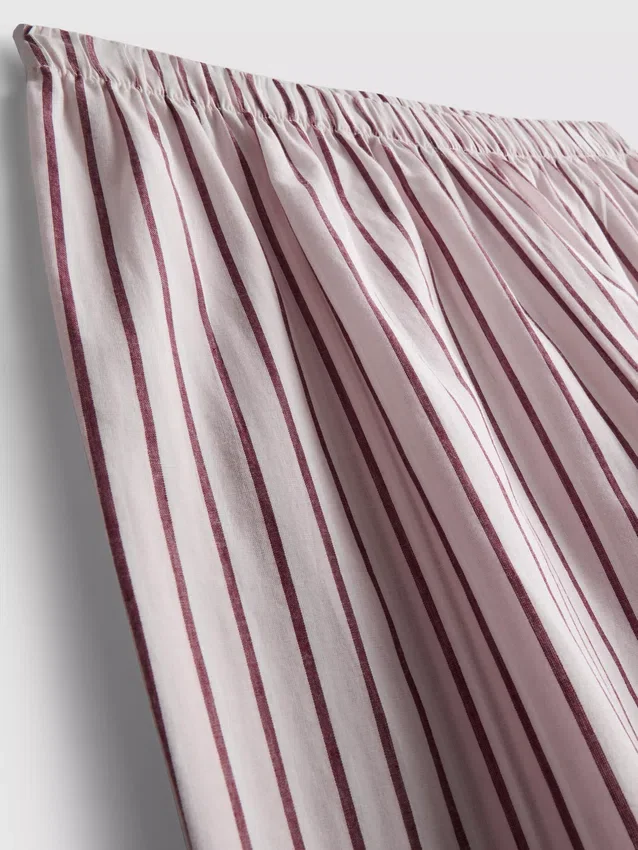 Cotton stripe pajama bottoms