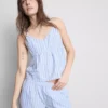 Cotton striped cami pajama top