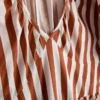 Cotton striped midaxi smock dress