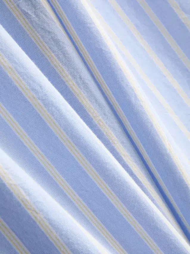 Cotton striped oxford pajama bottoms