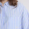 Cotton striped oxford pajama shirt