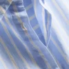 Cotton striped oxford pajama shirt