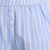Cotton striped oxford pajama shorts