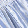 Cotton striped oxford pajama shorts