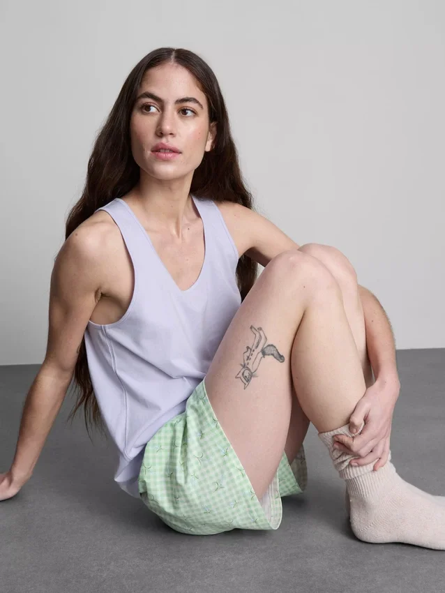 Cotton tank and shorts pajamas
