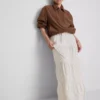 Cotton tiered maxi peasant skirt
