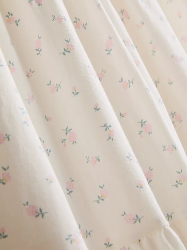 Cotton tiered maxi peasant skirt