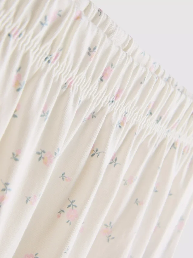 Cotton tiered maxi peasant skirt