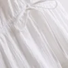 Cotton tiered v-neck mini dress