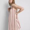 Cotton trapeze mini dress