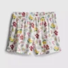 Cotton woven pajama shorts