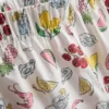 Cotton woven pajama shorts