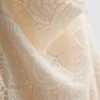 Cowl neck crochet halter mini dress