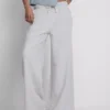 Cozy wide-leg cotton-blend joggers