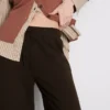 Cozy wide-leg cotton-blend joggers