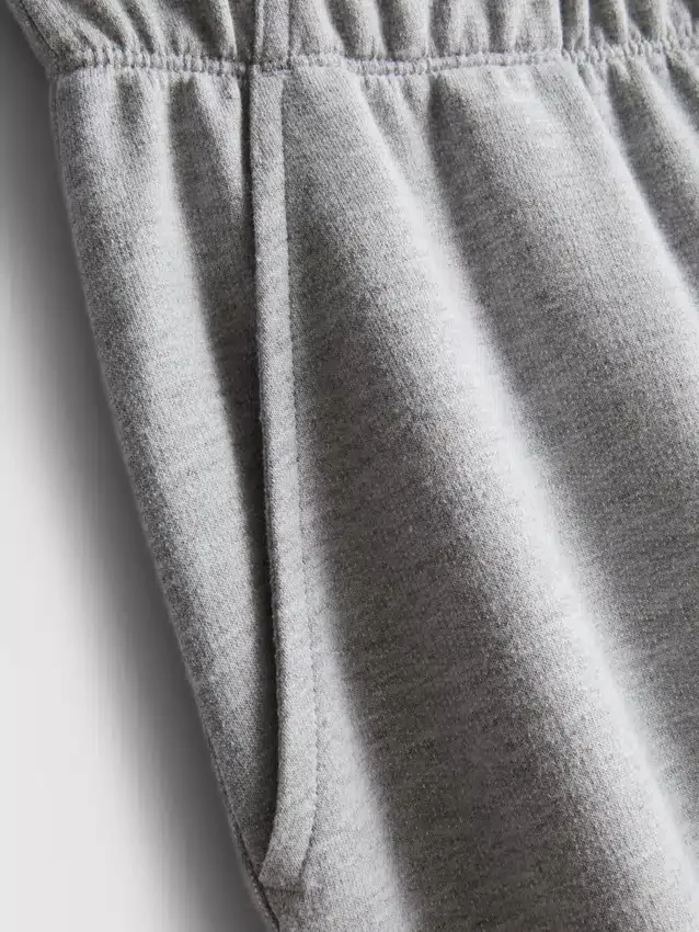 Cozy wide-leg cotton-blend joggers