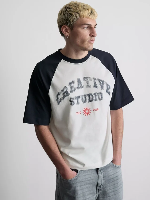 Creative studio raglan t-shirt