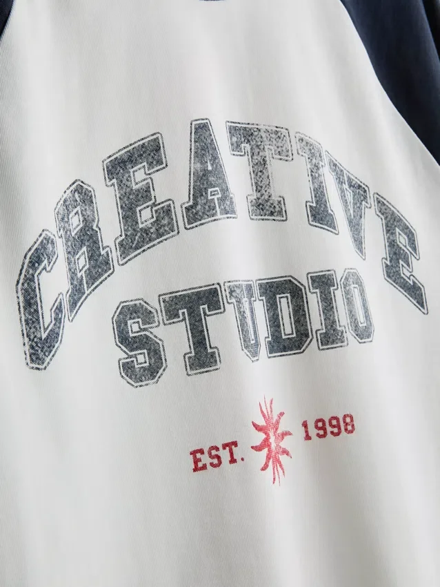 Creative studio raglan t-shirt